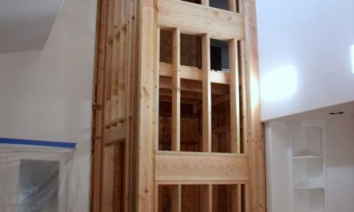 Residential Elevator Shaft Construction