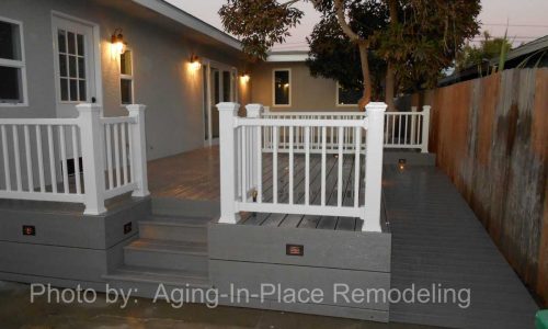 custom ramp for wheelchair accessibility to deck