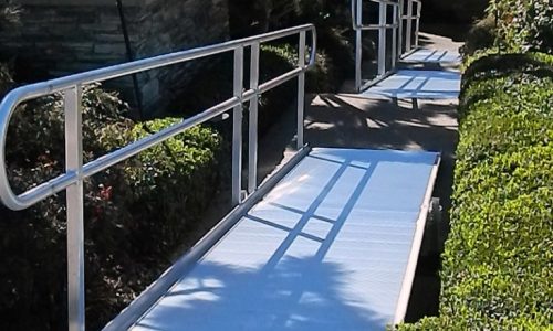 Custom Modular Ramp allowing wheelchair access