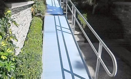 Custom Modular Ramp allowing wheelchair access