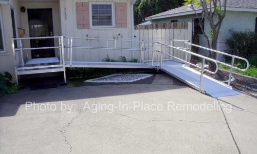 Custom Modular Ramp with Handrails