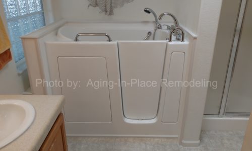 Walk-In Tub replaces standard bathtub