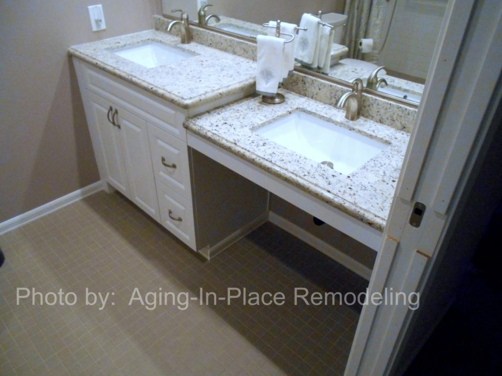 accessible sink - aging in place remodeling