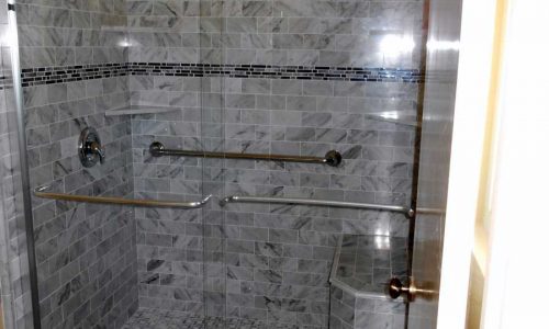 Bathroom Remodel with low threshold shower