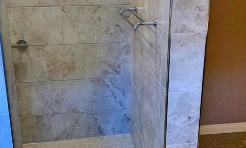 Barrier Free Roll-In Shower Remodel