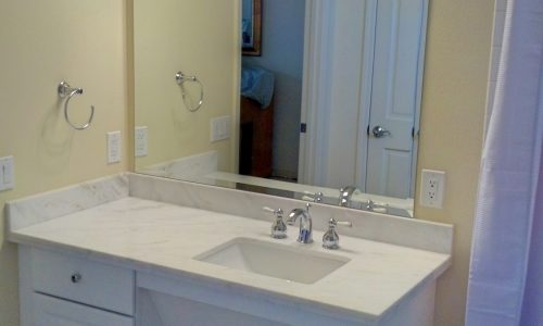 Wheelchair Accessible Bathroom Remodel with Roll Under Sink