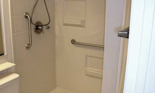 Best Bath Fiberglass Roll-In Shower for wheelchair accessible shower