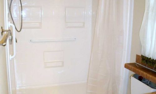 Best Bath Fiberglass Roll-In Shower for wheelchair accessible shower