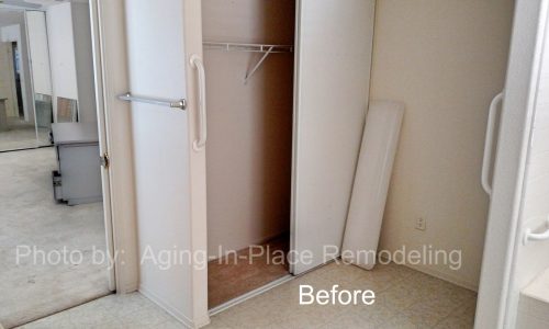 Spare Bedroom converted into Wheelchair Accessible Bathroom