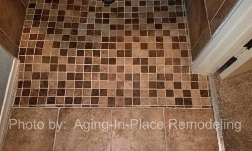 Zero Threshold Tile Shower Replacement