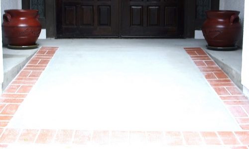 Custom Concrete Ramp for front door entrance