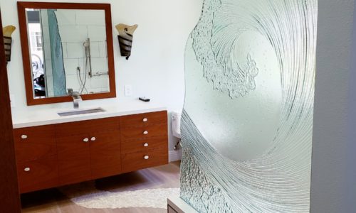 Master Bathroom Remodel includes Barrier Free Shower, Custom Glass & Tile