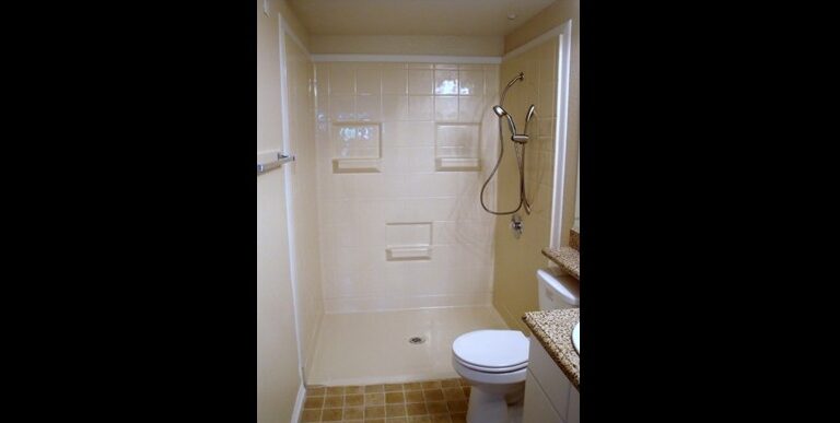 Fiberglass Roll-In Shower