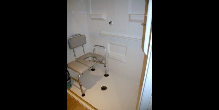 Fiberglass Roll-In Shower