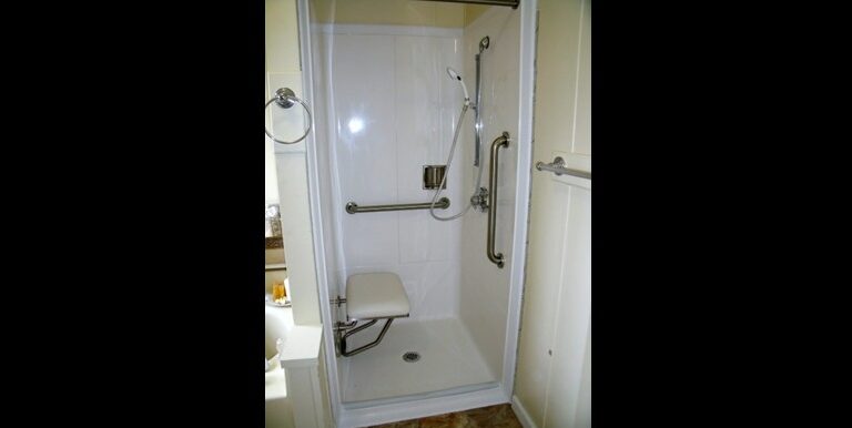 Fiberglass Roll-In Shower