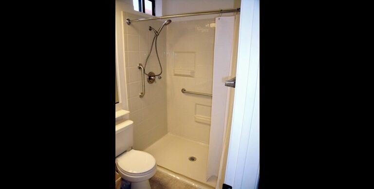 Fiberglass Roll-In Shower