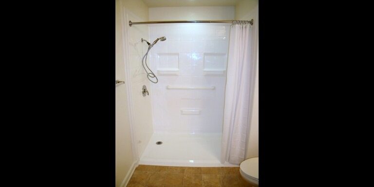 Fiberglass Roll-In Shower